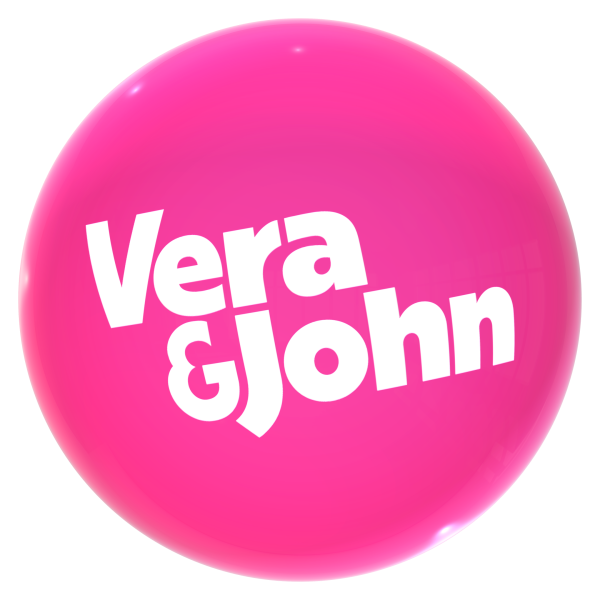 vera och john logga med rosa bakgrund